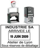 Tampon entreprise dateur, horodateur, numéroteur