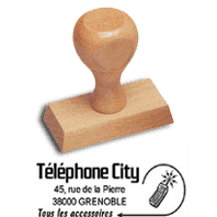 Tampon bois personnalisé ''Ma Création''