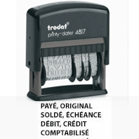 Tampon encreur ''Multi-Formules Commerciales''