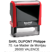 Tampon personnalisé Texte