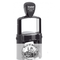 Tampon personnalisé Trodat Métal line''Texte en Rond''