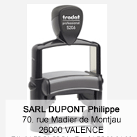 Tampon personnalisé ''Texte''