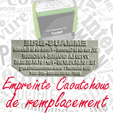 Empreinte caoutchouc