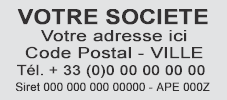 Exemple empreinte tampon entreprise